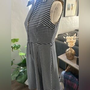 Retro style Shelby & Palmer Black and White Checkered Midi Dress